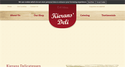 Desktop Screenshot of kieransdeli.com