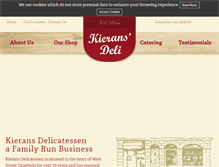 Tablet Screenshot of kieransdeli.com